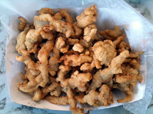clam strips at bob and ron's