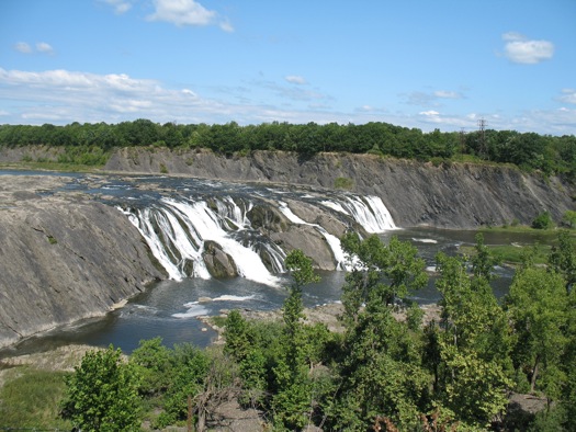 Cohoes Falls left side of Falls View Park