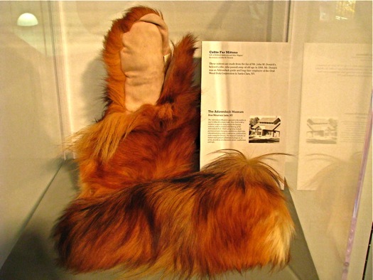 collie fur mittens