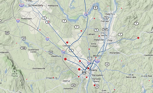 visualization commutes to 12210