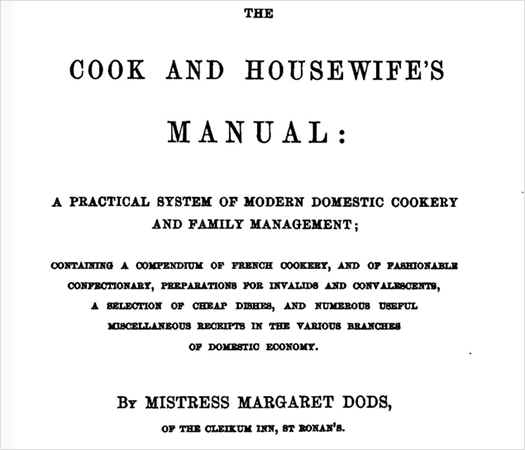 cook and housewifes manual dods cover page