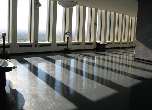 a photo of the Corning Tower observation deck