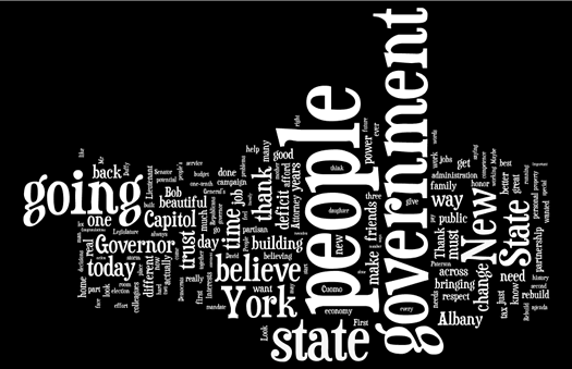 cuomo inauguration wordle small