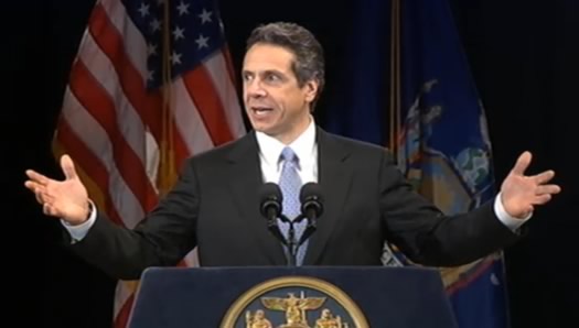 cuomo state of state 2011 arms wide