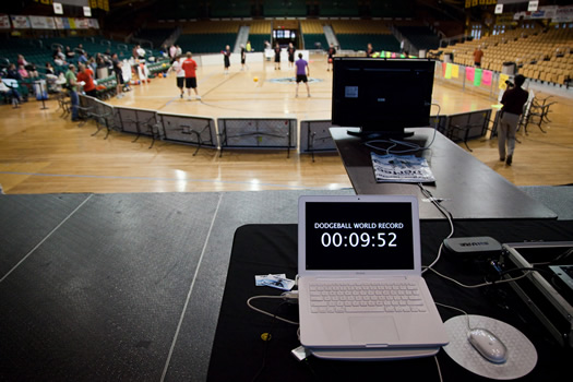 dodgeball world record