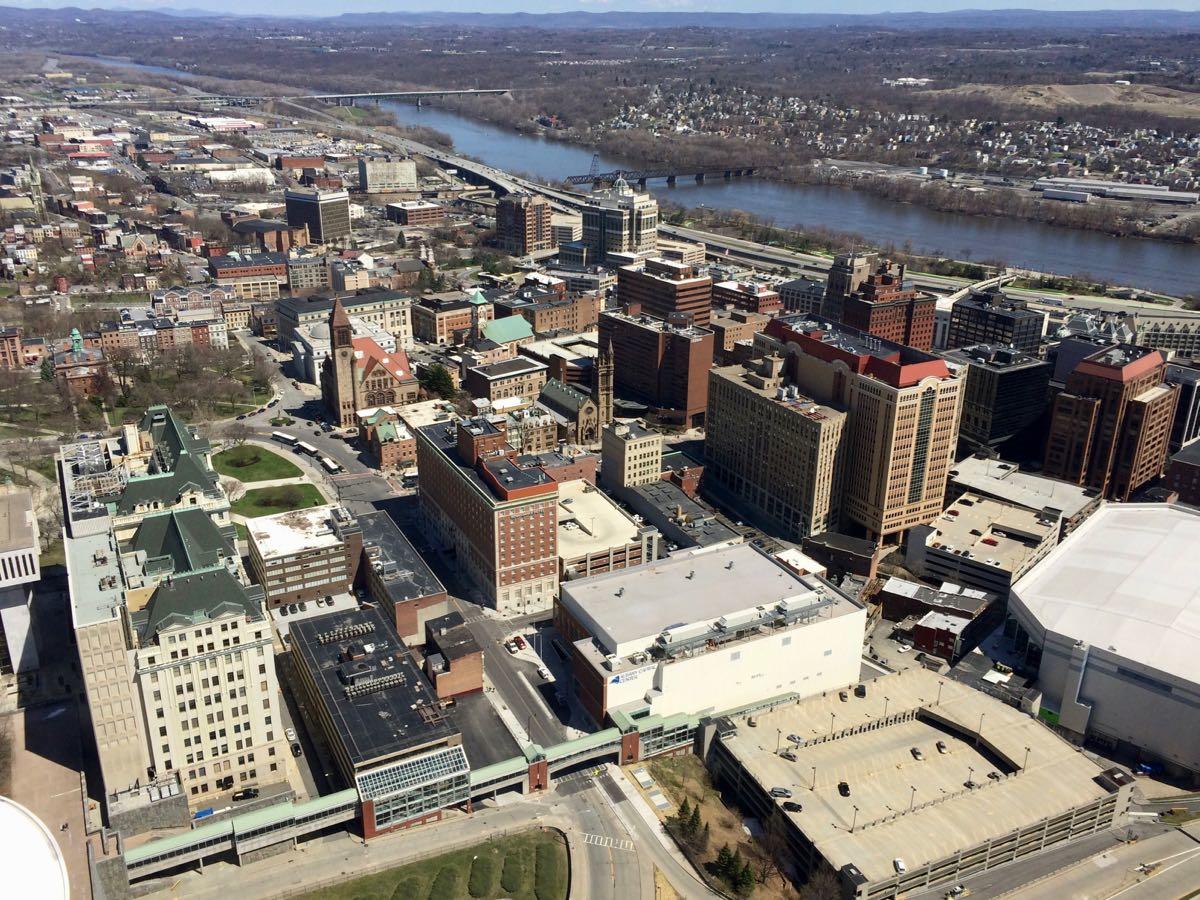 downtown Albany from Corning Tower 2017-April