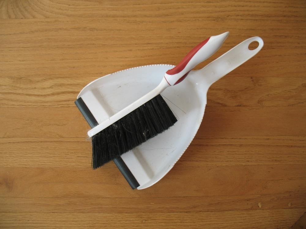 dust pan with brush