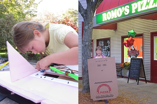 emmas flying pizza box construction