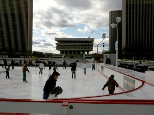 empire state plaza ice skating 2012 state library