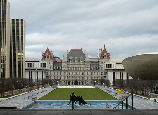 empire state plaza lawn illustration