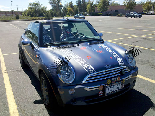 eyelash mini car small