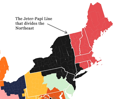 Finding the True Border Between Yankee and Red Sox Nation Using Facebook  Data