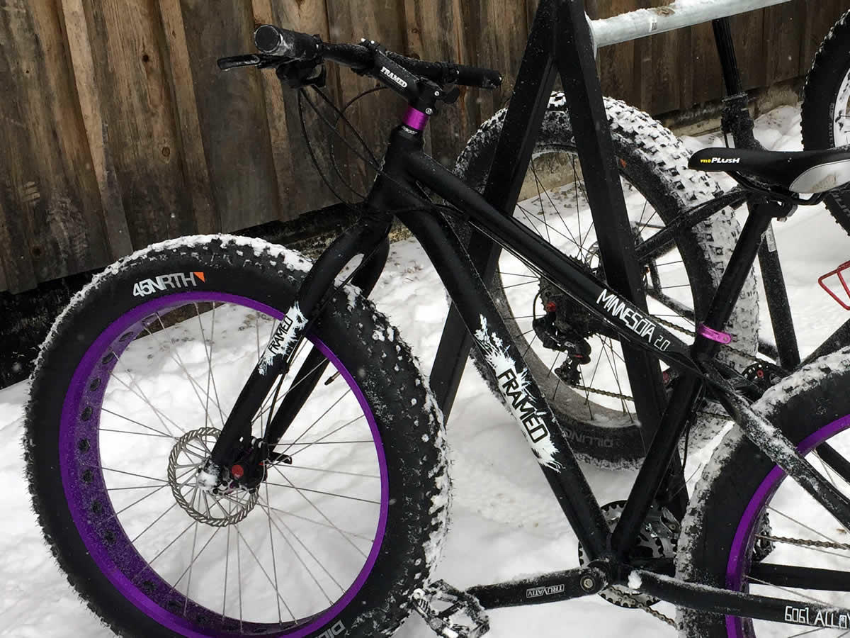 fat bike closeup