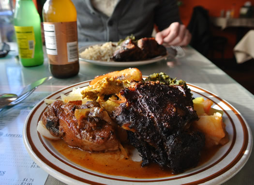 first choice caribbean troy lunch plate