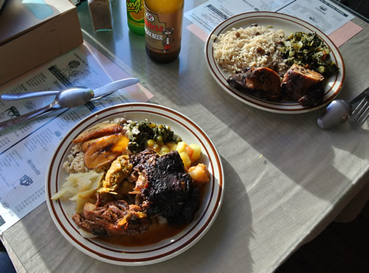 first choice caribbean troy two lunch plates