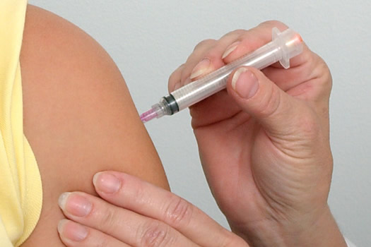 flu shot needle