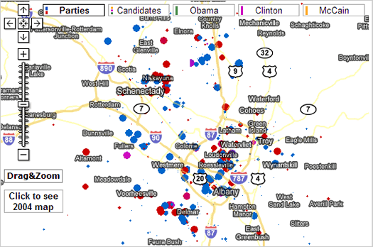 fundrace albany map 2008-03-12