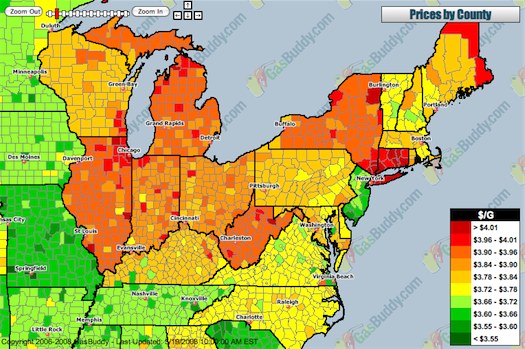 gas price map