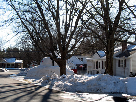 giant guilderland snowman side long