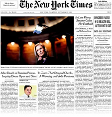 gillibrand nyt front page 2010-12-23