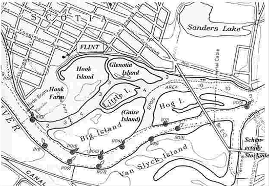 glenotia island map crmls