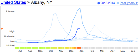 google flu trends albany 2014-01-16