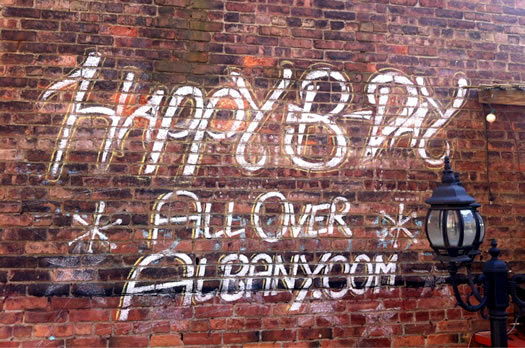 happy birthday aoa city beer hall wall