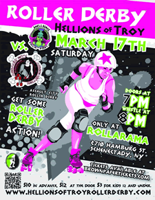 hellions roller derby poster 2012-03-17