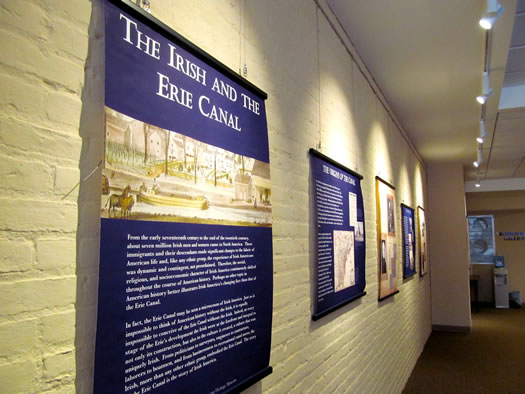 irish american museum erie canal exhibit