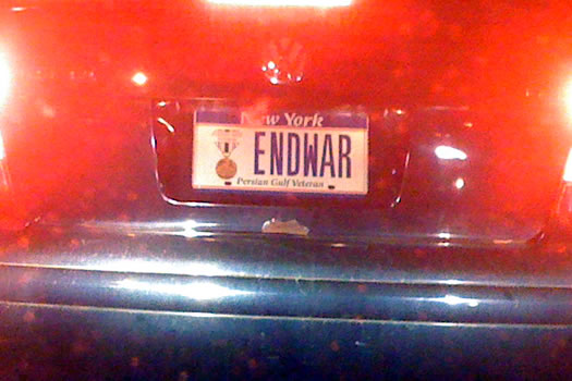 license plate endwar