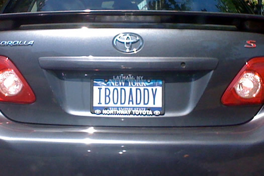 license plate ibodaddy