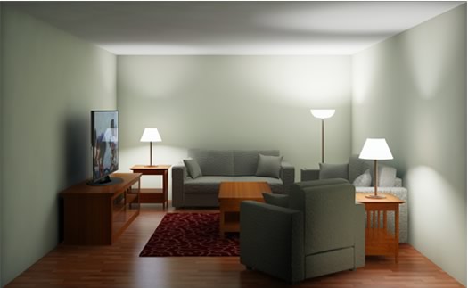 lighting research center living room lighting pattern