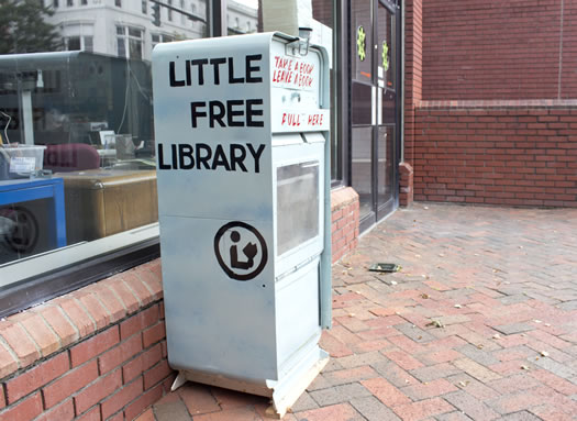 little free library outside TVCOG