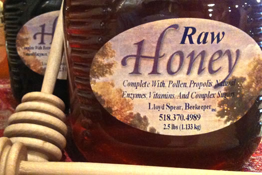 lloyd spear honey raw honey bottle