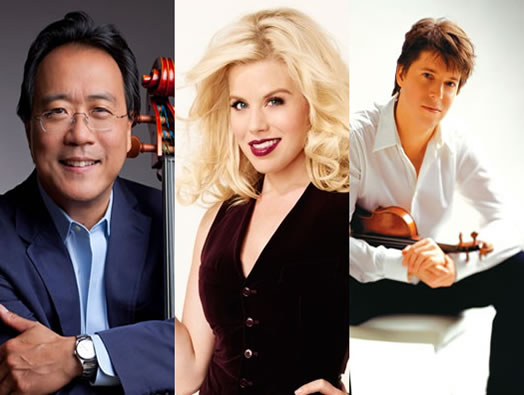 yo-yo ma, megan hilty, joshua bell