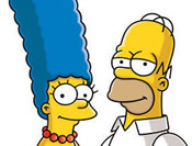 marge and homer simpson