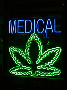 medical marijuana sign