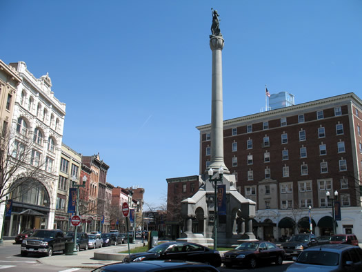 monument square troy soldiers and sailors