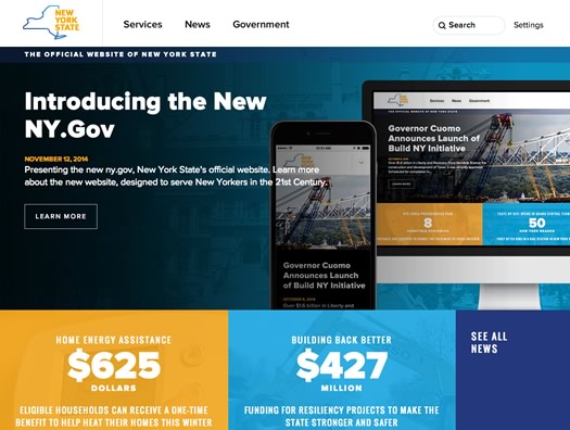 new ny gov website screengrab