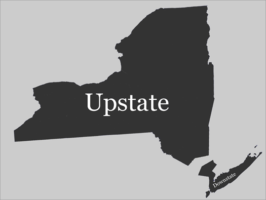 Upstate york of map new Map of