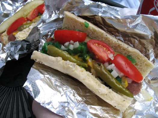 Nipper's chicago-style hot dogs