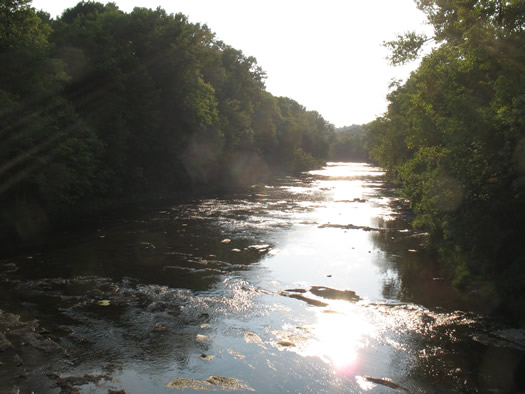 Normanskill in sunlight