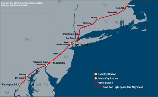 northeast corridor high speed rail