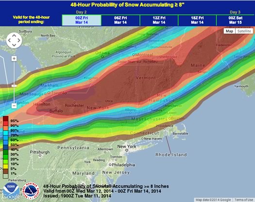nws snowfall probability map 2014-03-12
