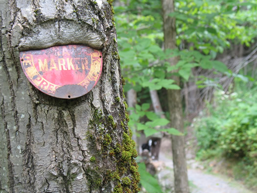 huyck trail marker