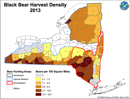 nys dec bear harvest 2013 areas