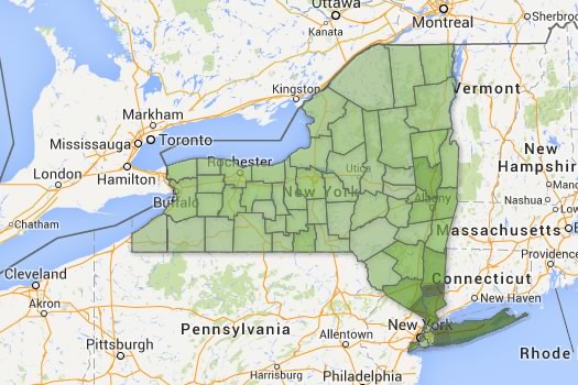 nys household income by county 2012 estimates