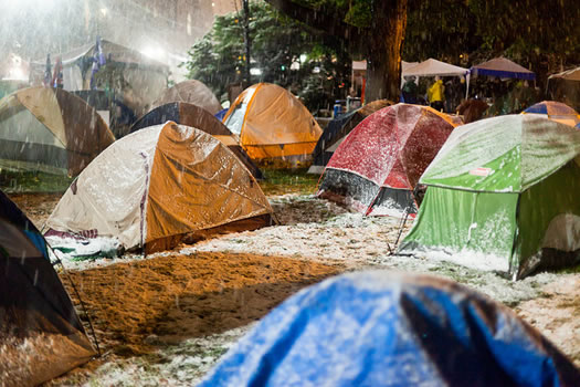 occupy albany snow 2011-10-27