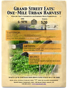 one mile urban harvest poster