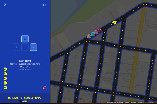 pac-man Google Maps Troy